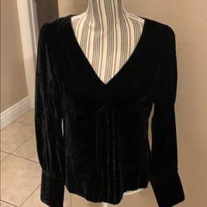 NWT Banana Republic Velvet Blouse